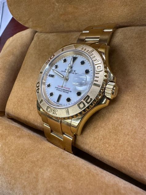 rolex yachtmaster 18k gold oyster watch